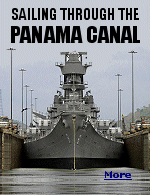 The USS Iowa, at 108 feet wide, was the largest ship to ever pass through the 110 foot wide Panama Canal. In  2016, a third lock 180 feet wide was completed.